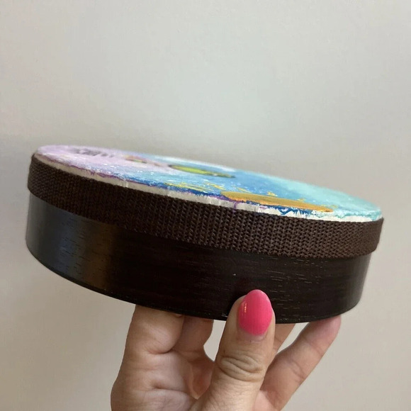 Remo Fiberskyn 8" Drum Head Hand-Painted Alien 8” Diameter - Picture 6 of 7